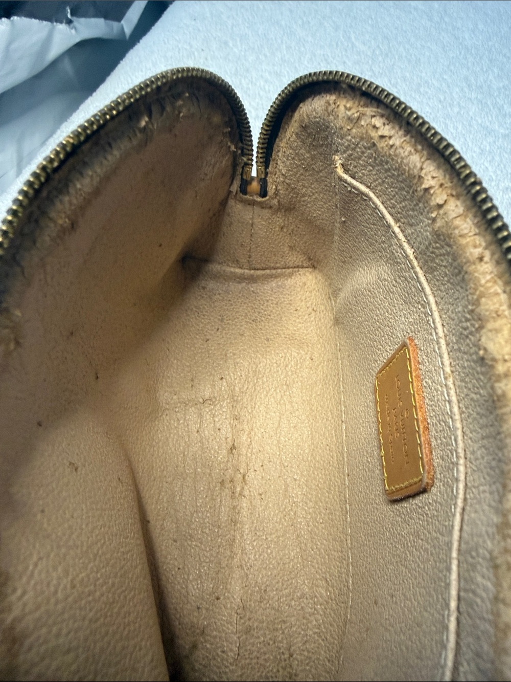Louis Vuitton Brown and Gold Monogram Cosmetic Pouch - Picture 8 of 11